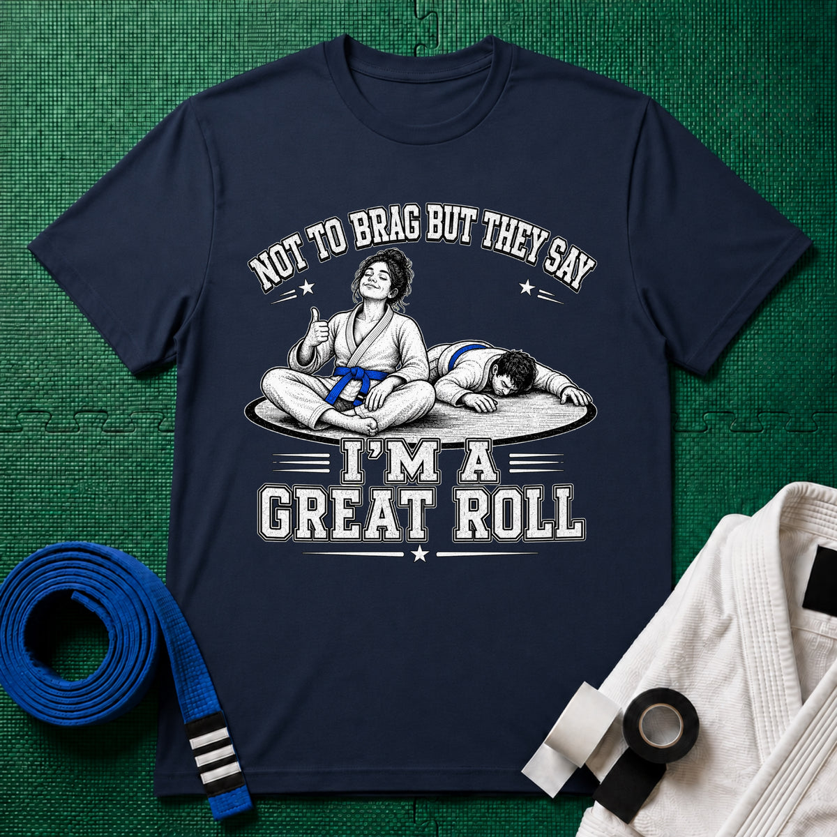 Not to Brag W Blue Belt T-Shirt
