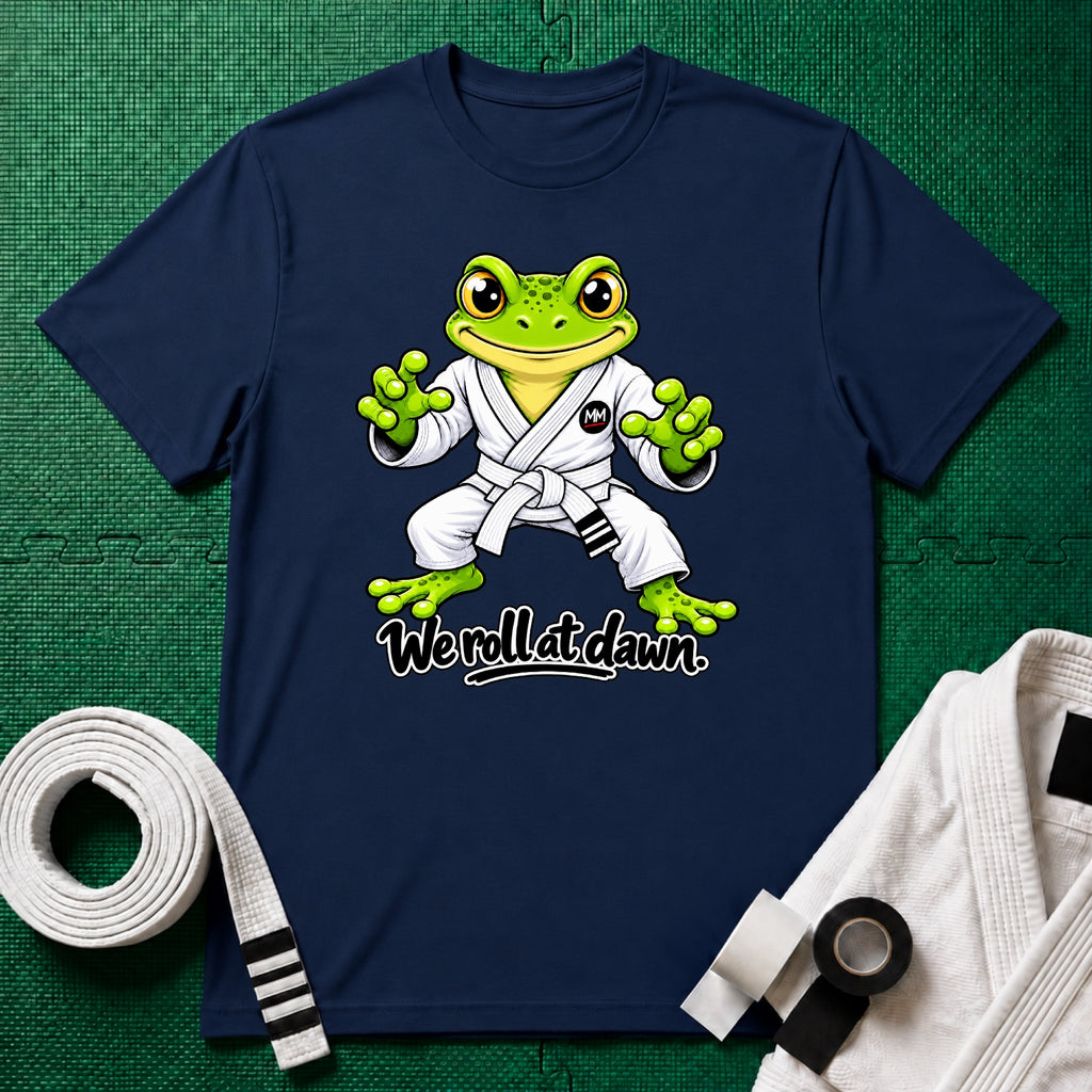 We Roll White Belt T-Shirt