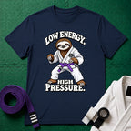 Low Energy Sloth Purple Belt T-Shirt