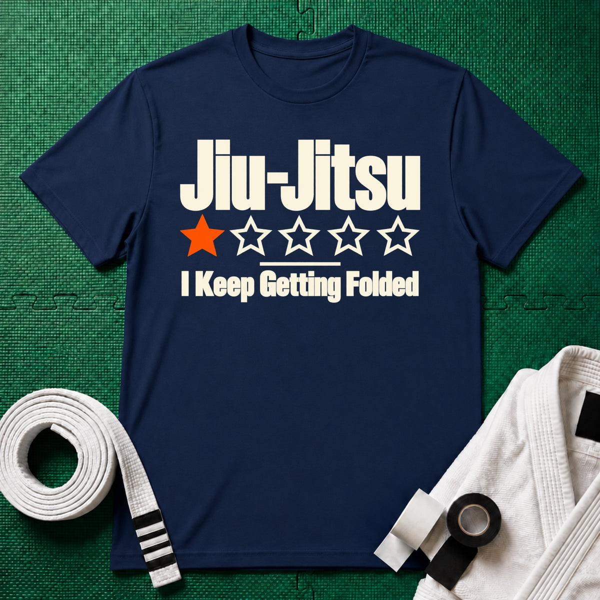 Jiu-Jitsu 1-Star Review T-Shirt, Navy