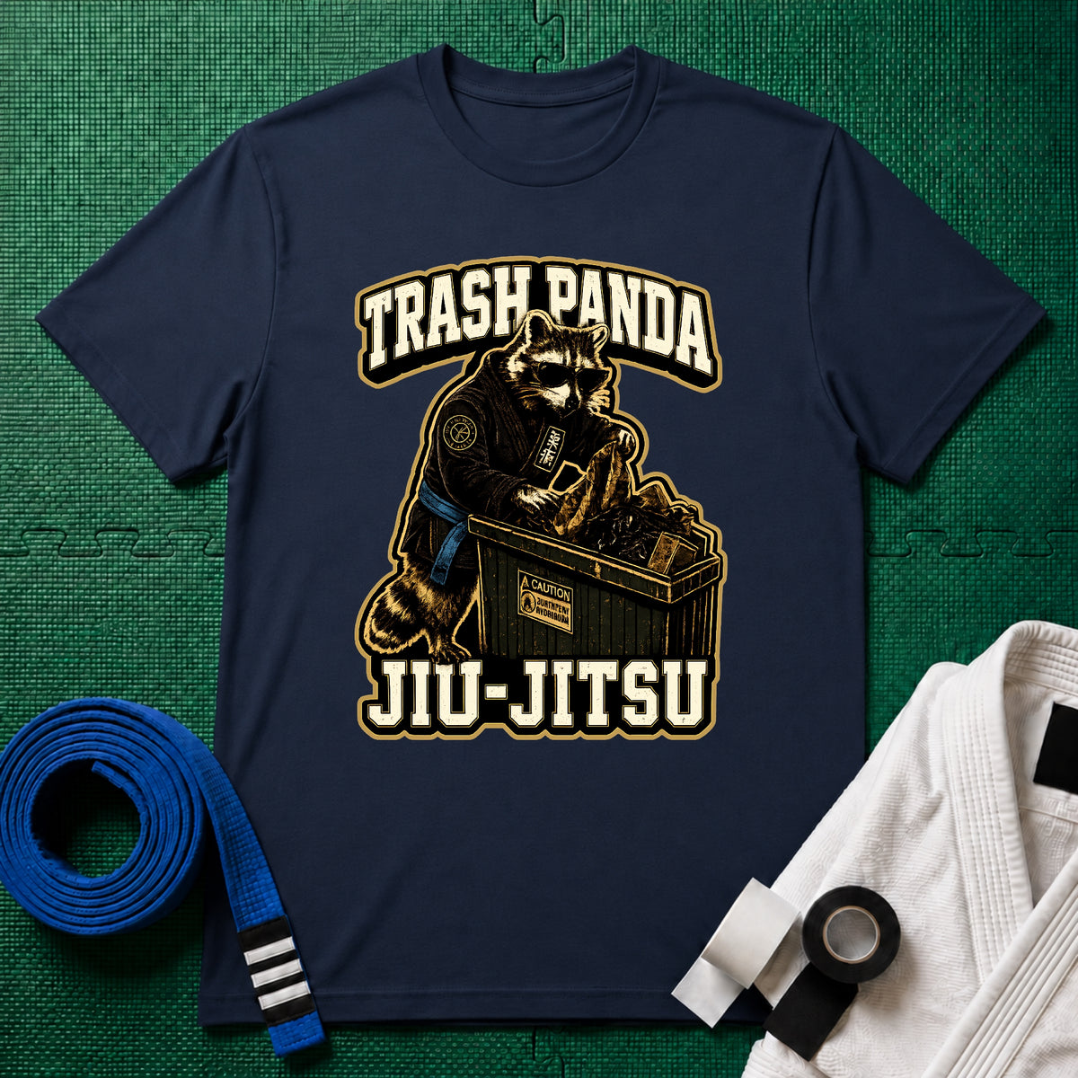 Trash Panda Blue Belt T-Shirt