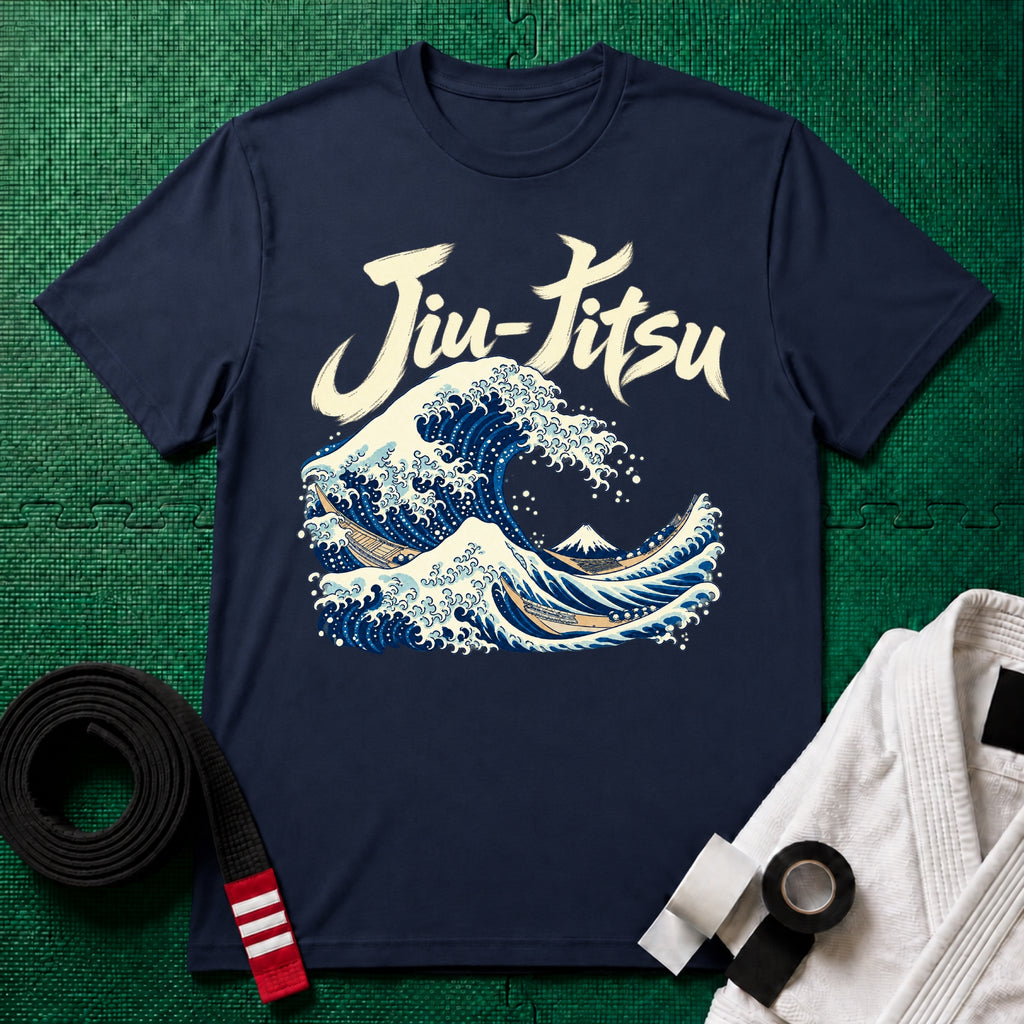 Jiu-Jitsu Wave T-Shirt, Navy