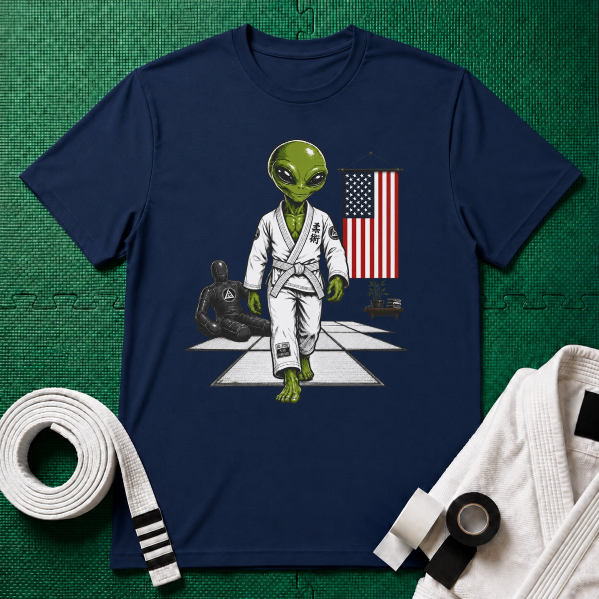 Alien Gym White Belt T-Shirt