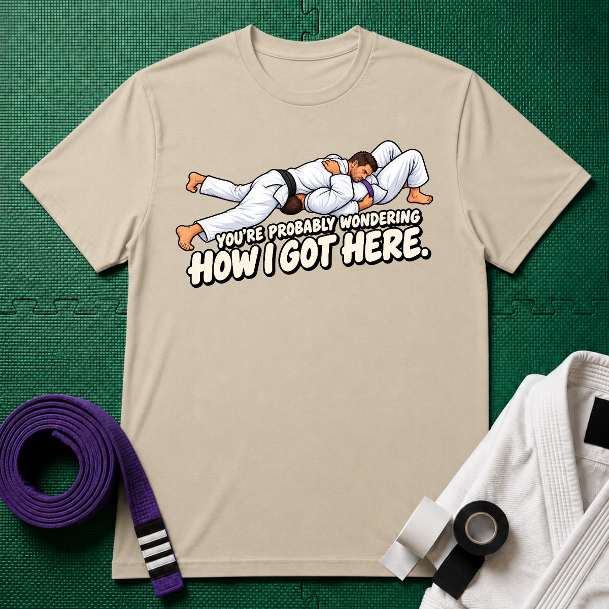 Got Here Purple Belt T-Shirt