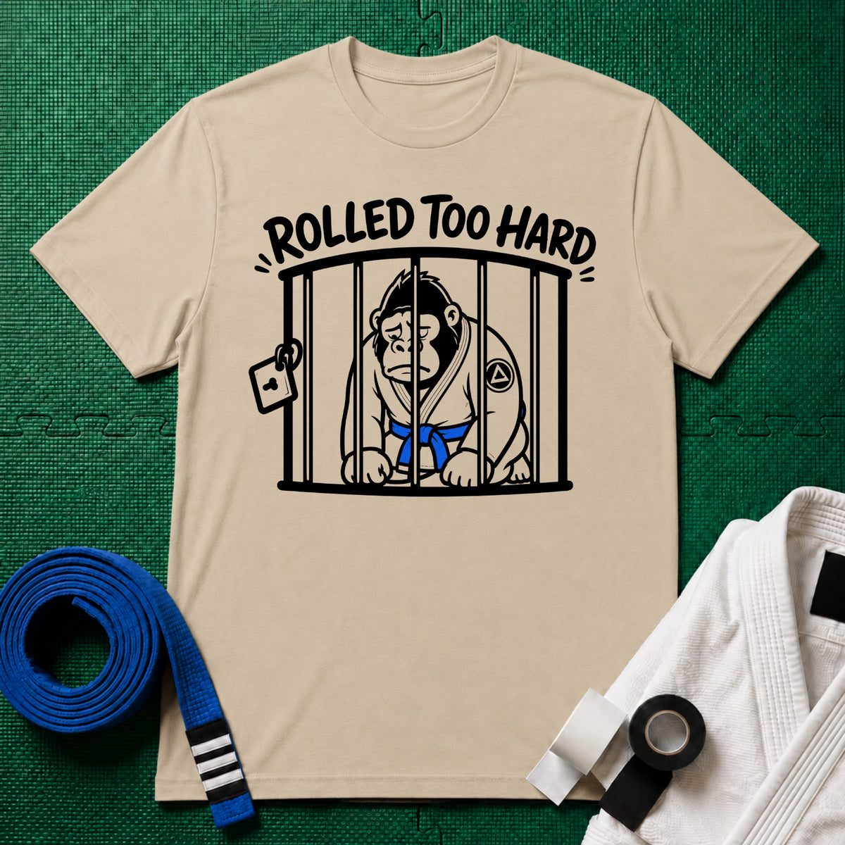 Rolled too Hard Blue Belt T-Shirt