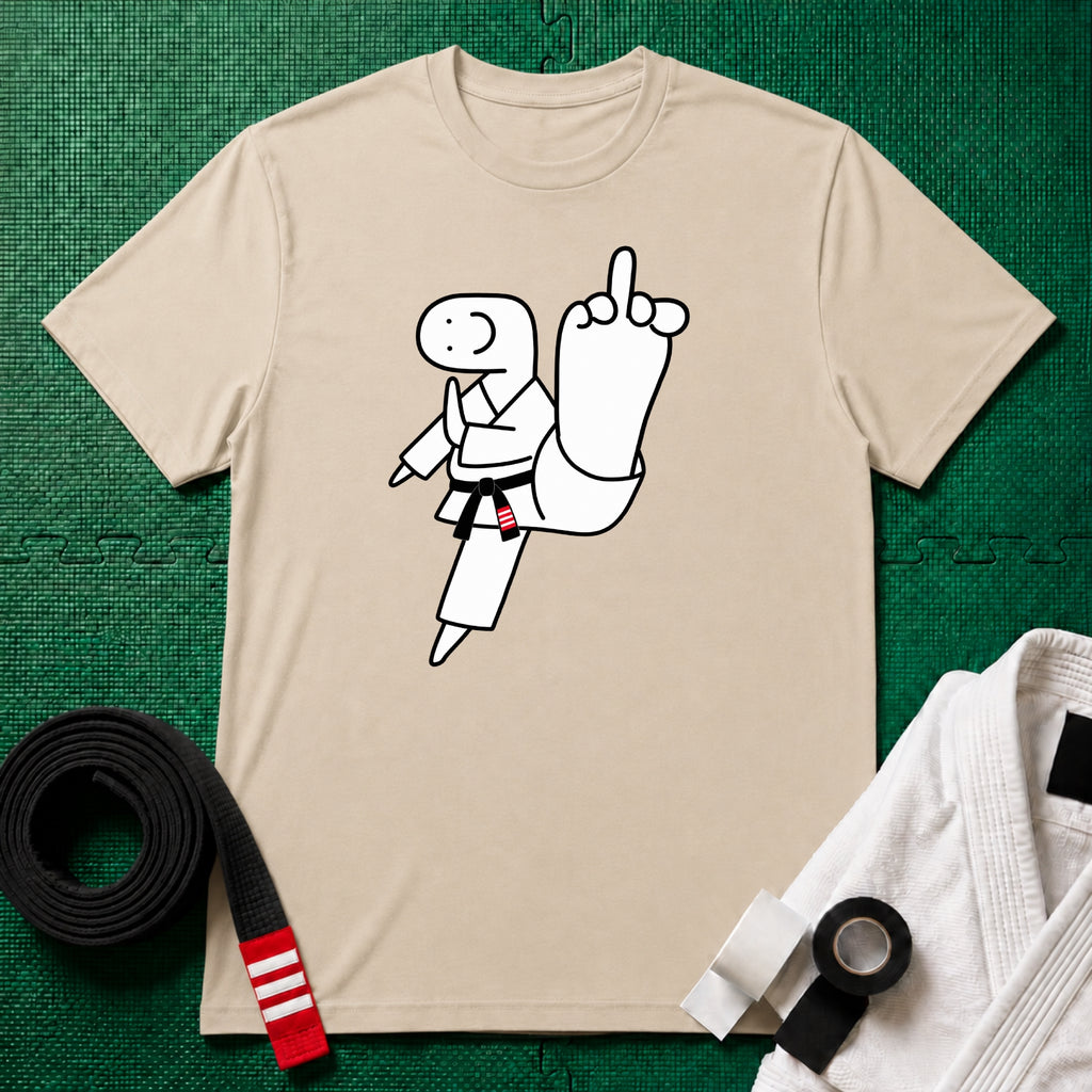 Middle Toe Black Belt T-Shirt