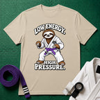 Low Energy Sloth Purple Belt T-Shirt