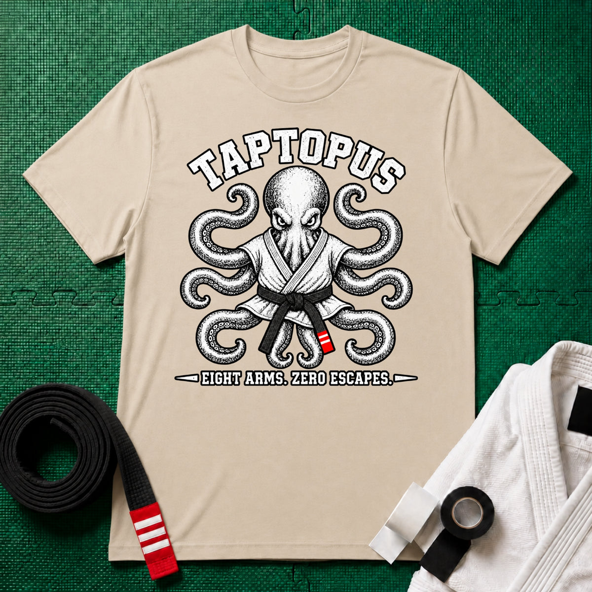 Taptopus Black Belt T-Shirt