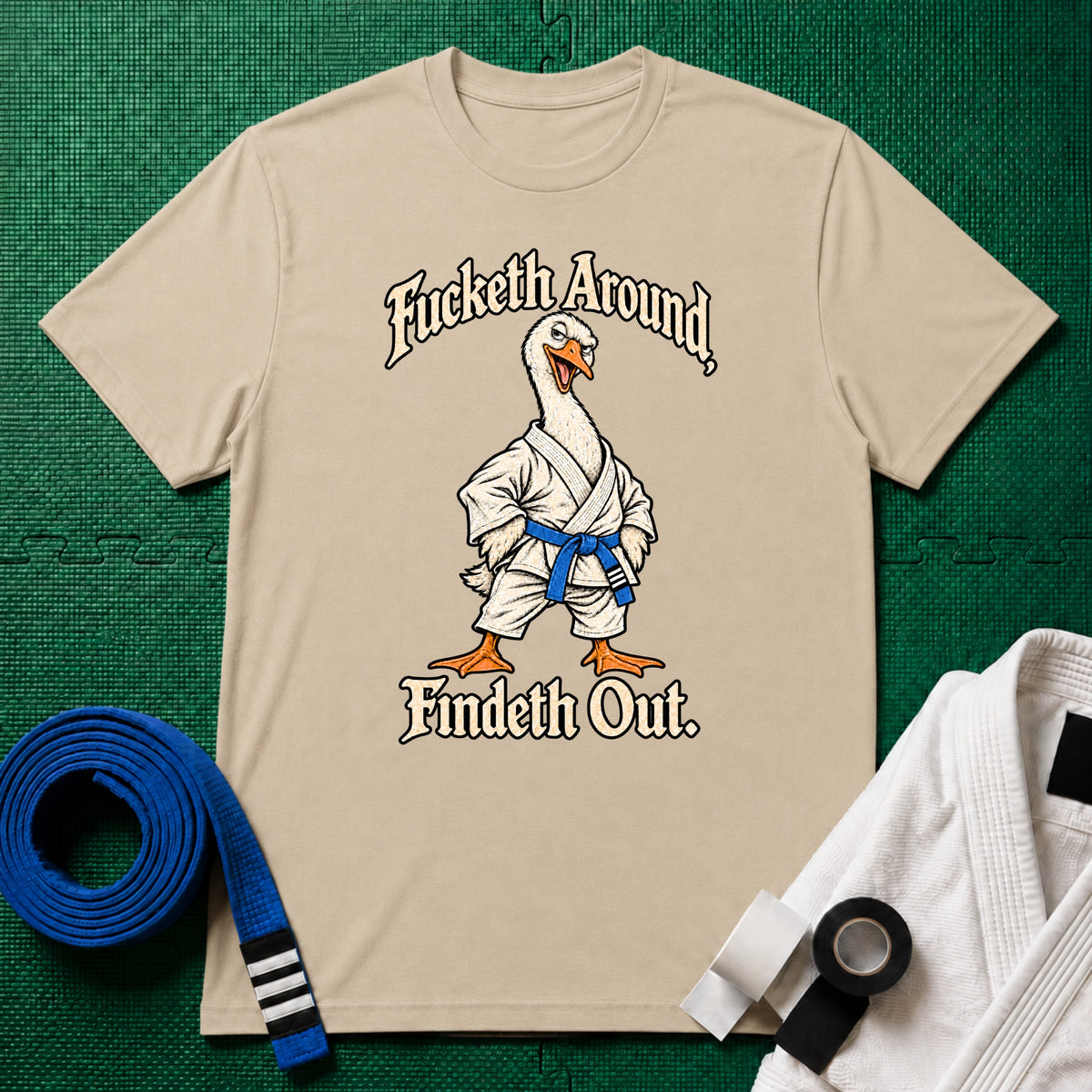 Fucketh Around Blue Belt T-Shirt