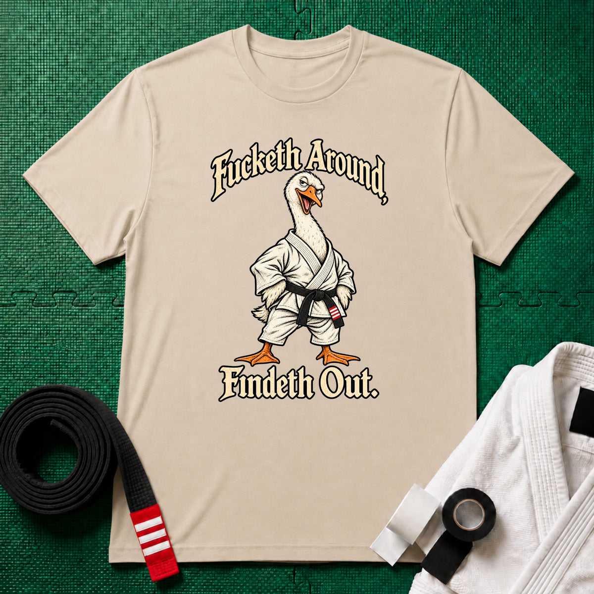 Fucketh Around Black Belt T-Shirt