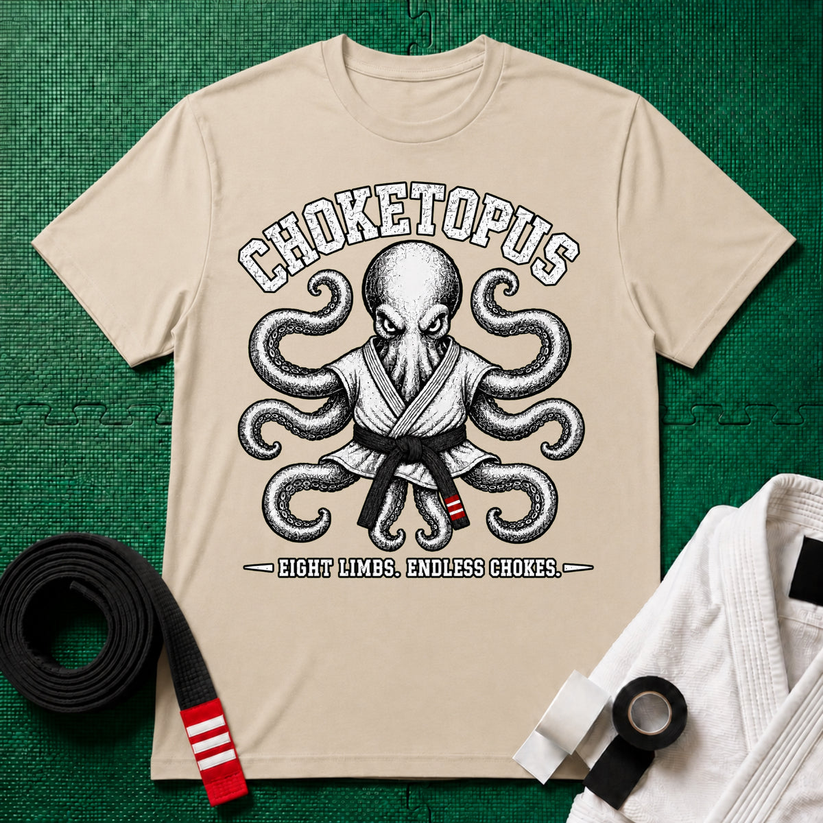 Choketopus Black Belt T-Shirt
