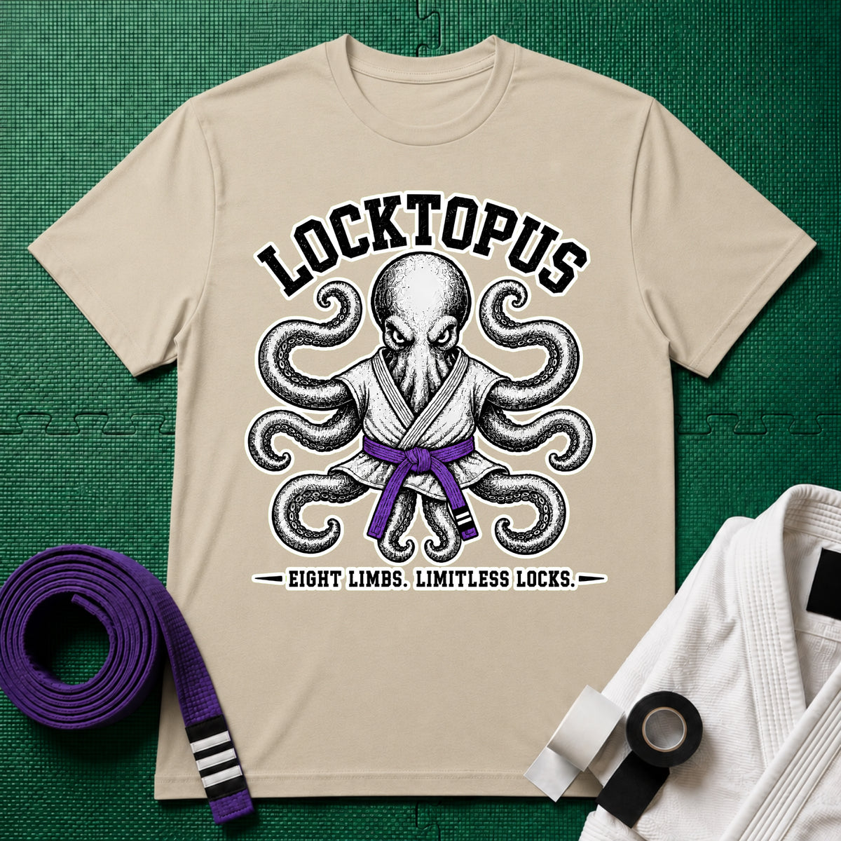 Locktopus Purple Belt T-Shirt
