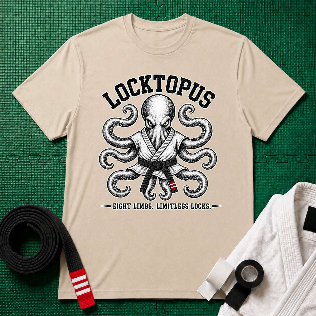 Locktopus Black Belt T-Shirt
