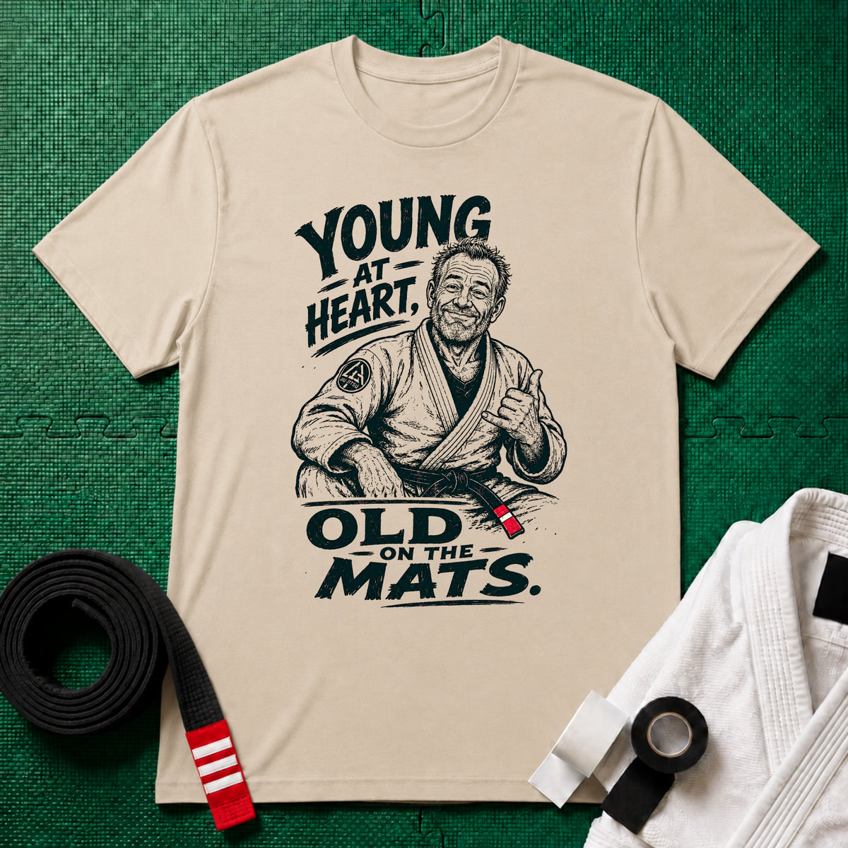Young at Heart Black Belt T-Shirt