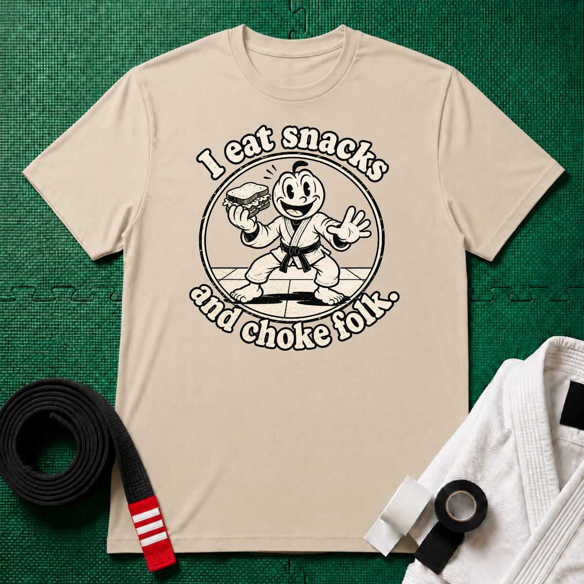 Choke Folk Black Belt T-Shirt
