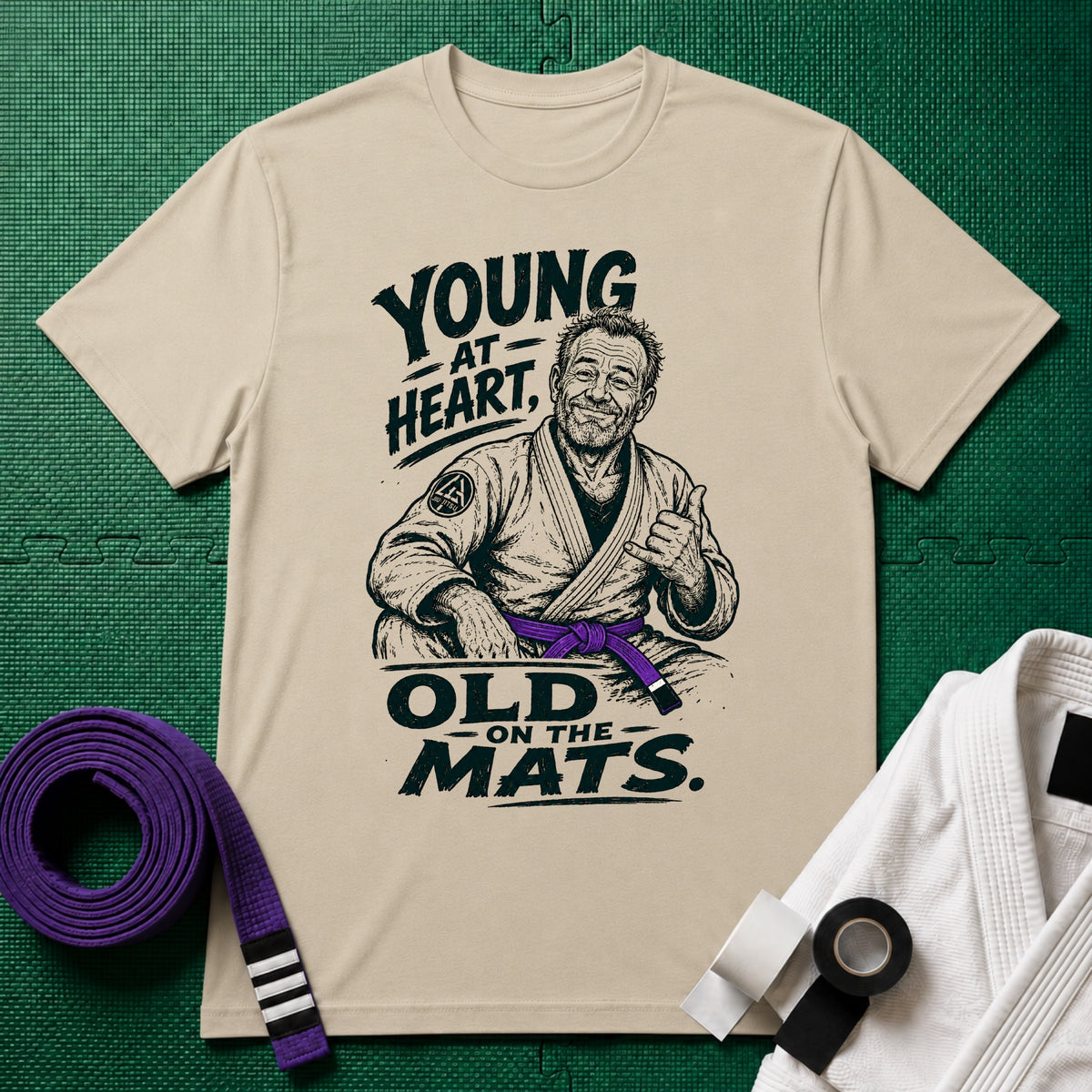 Young at Heart Purple Belt T-Shirt