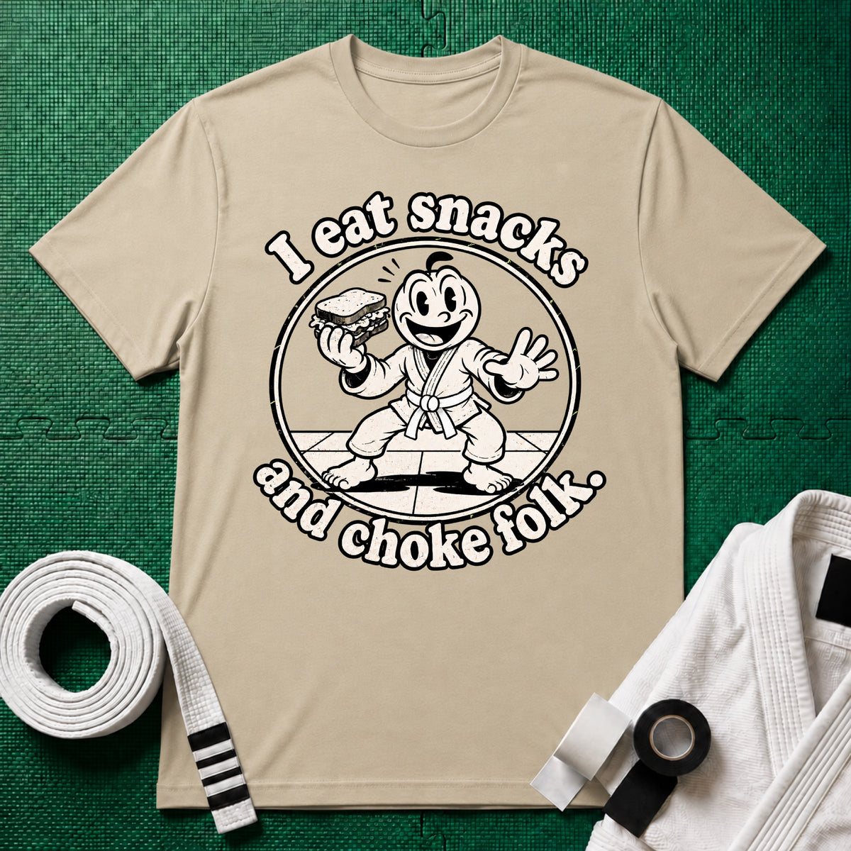 Choke Folk White Belt T-Shirt
