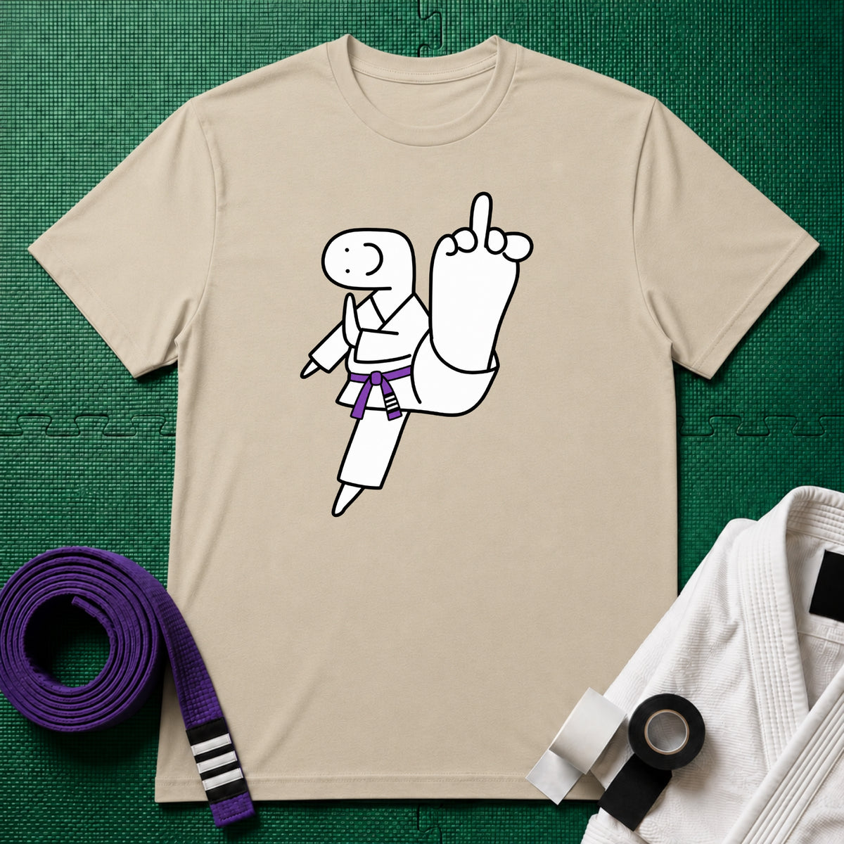 Middle Toe Purple Belt T-Shirt