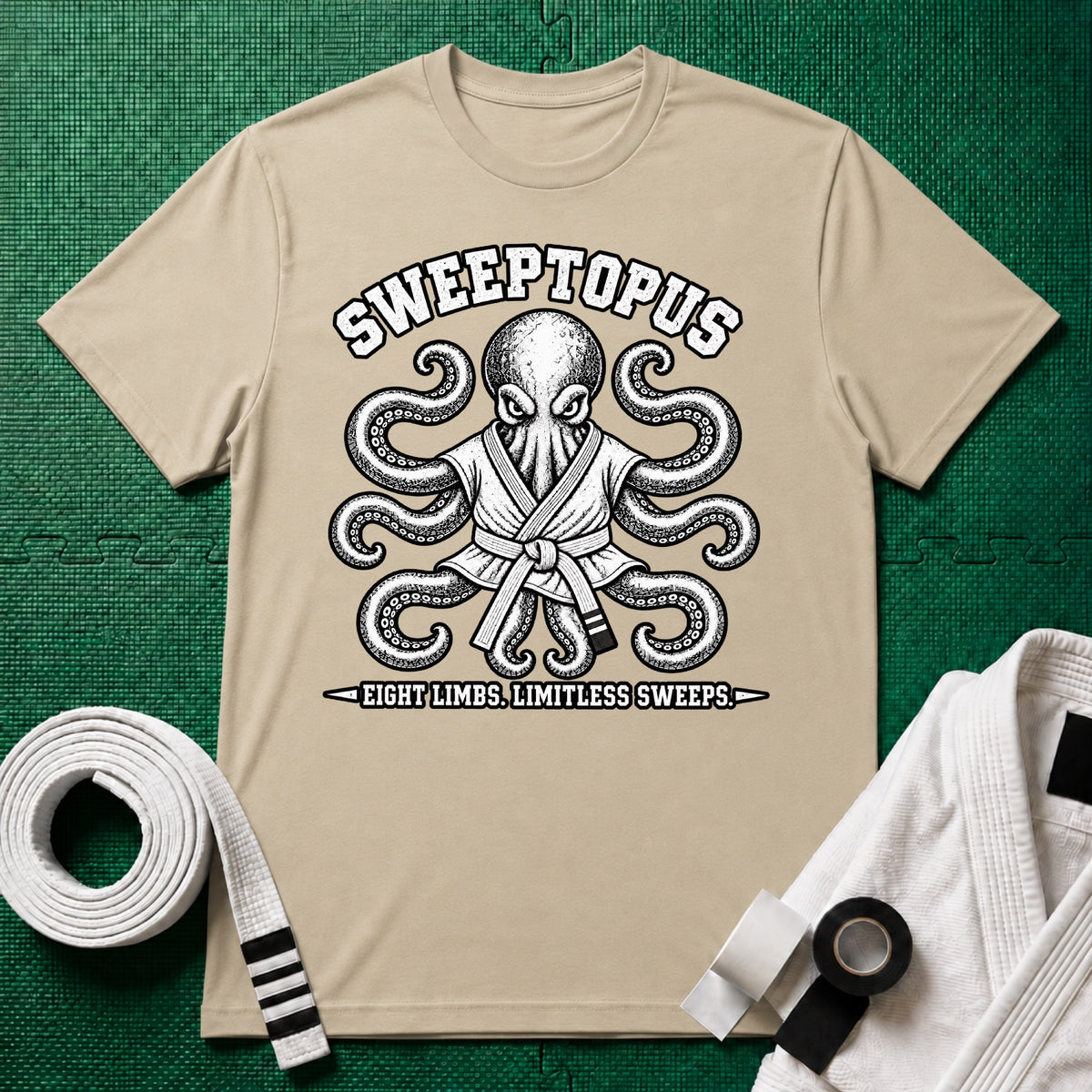 Sweeptopus White Belt T-Shirt