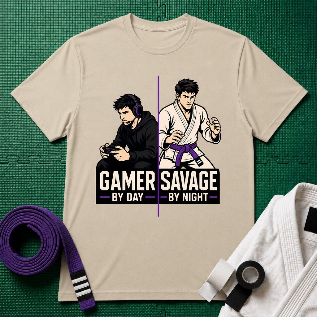 Gamer by Day Purple Belt T-Shirt