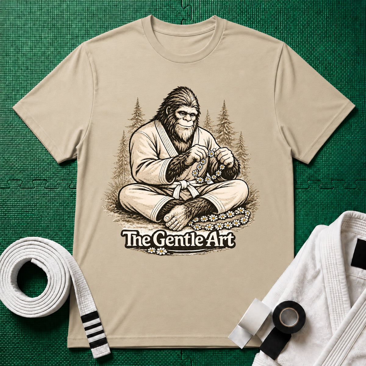 Bigfoot Daisy White Belt T-Shirt