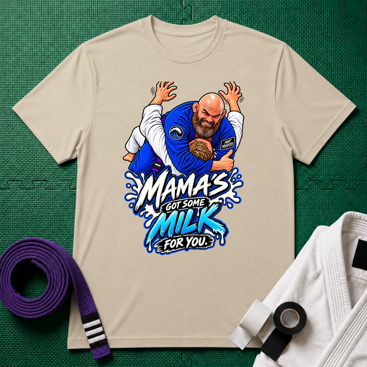 Mama's Milk Purple Belt T-Shirt