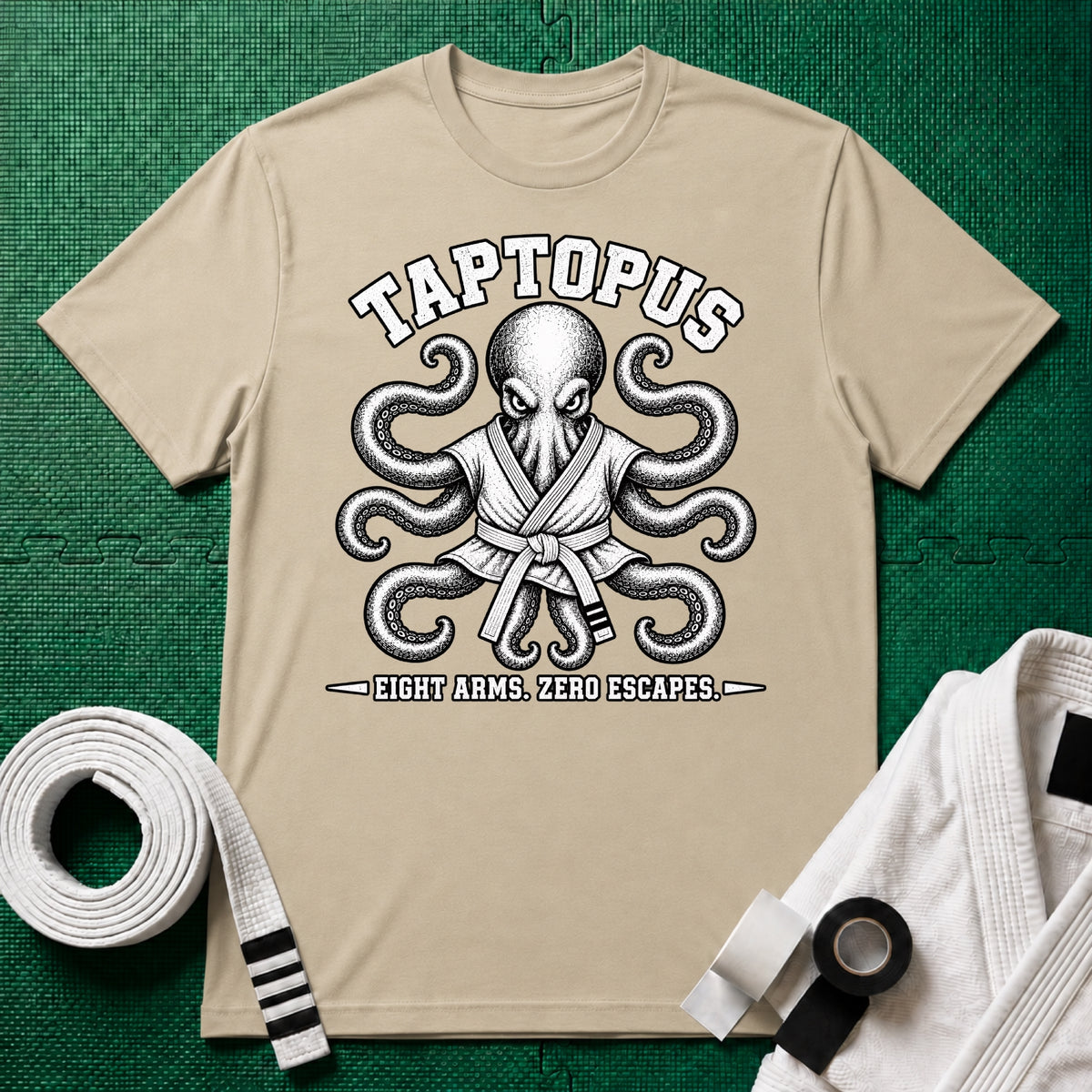 Taptopus White Belt T-Shirt