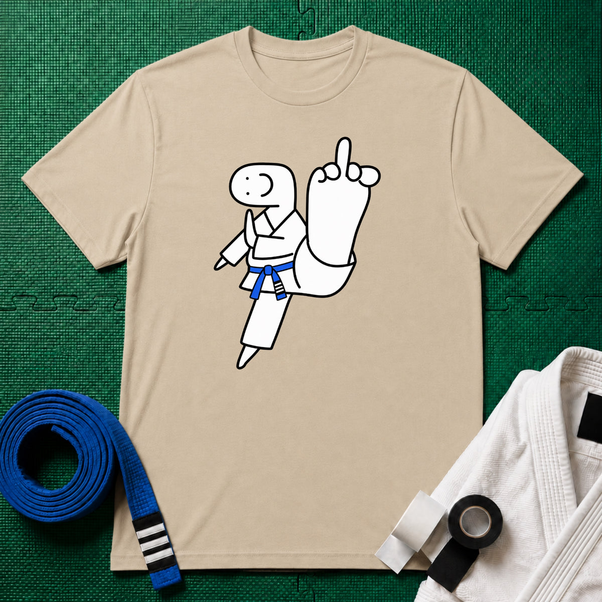 Middle Toe Blue Belt T-Shirt