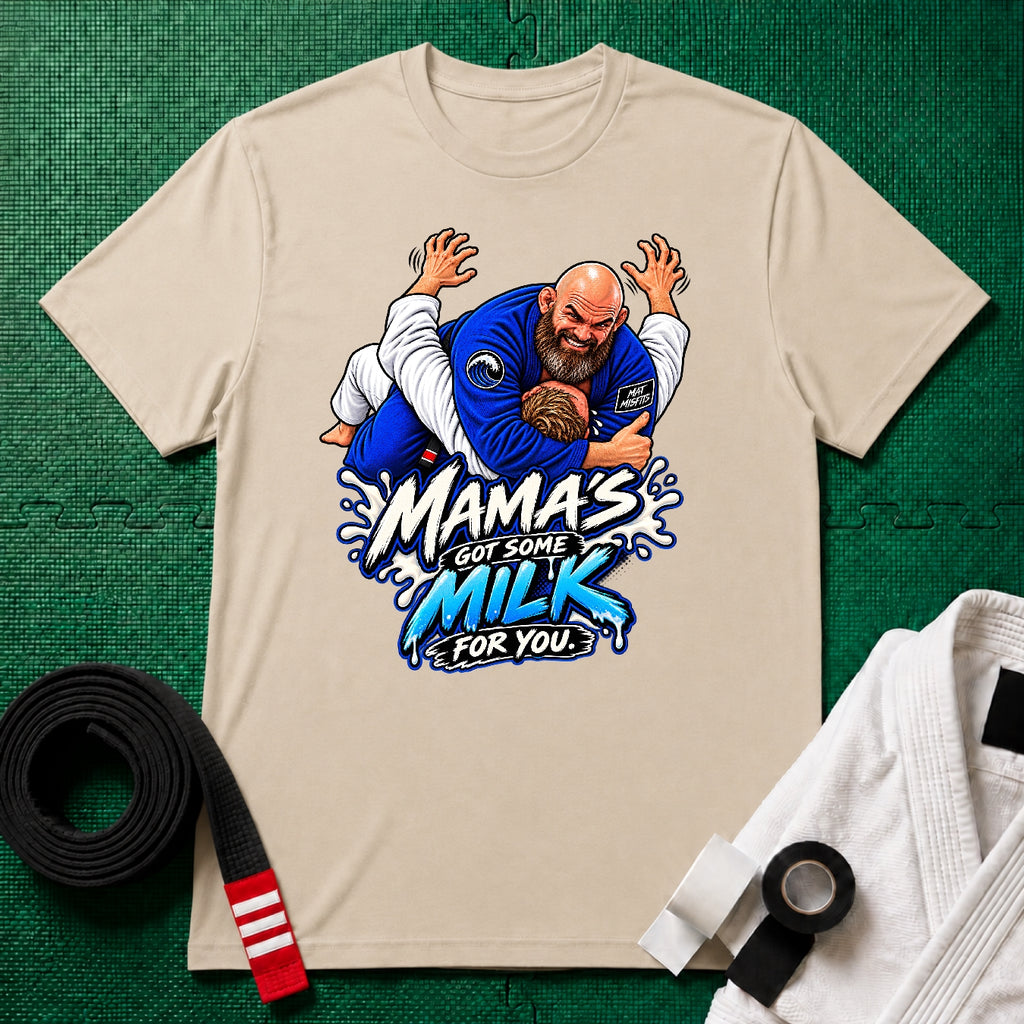 Mama's Milk Black Belt T-Shirt