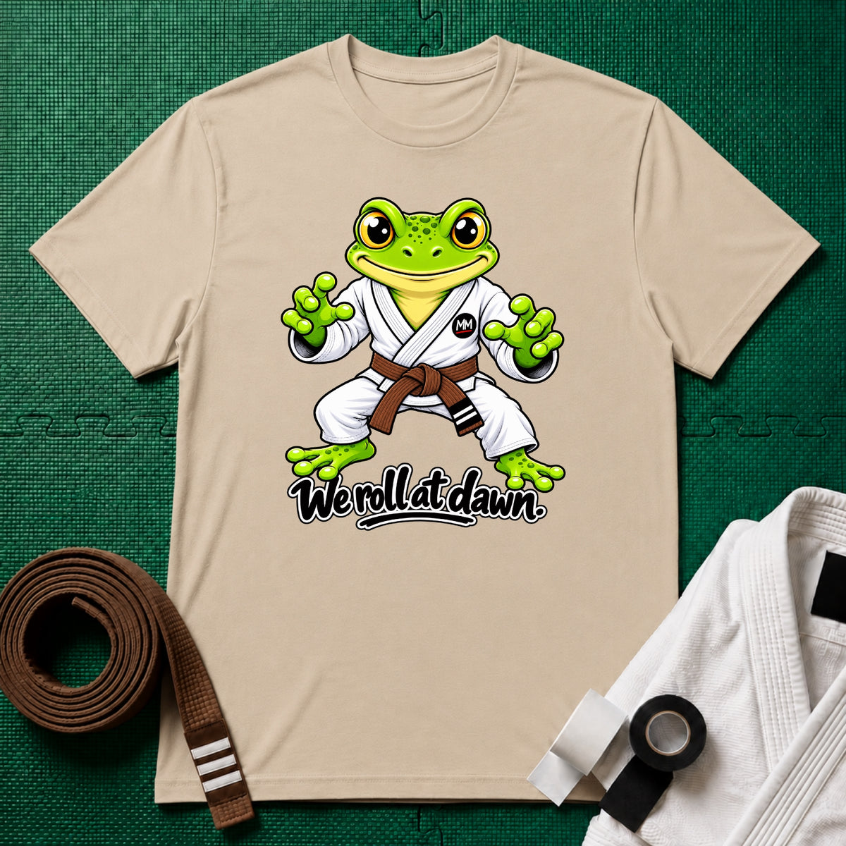 We Roll Brown Belt T-Shirt