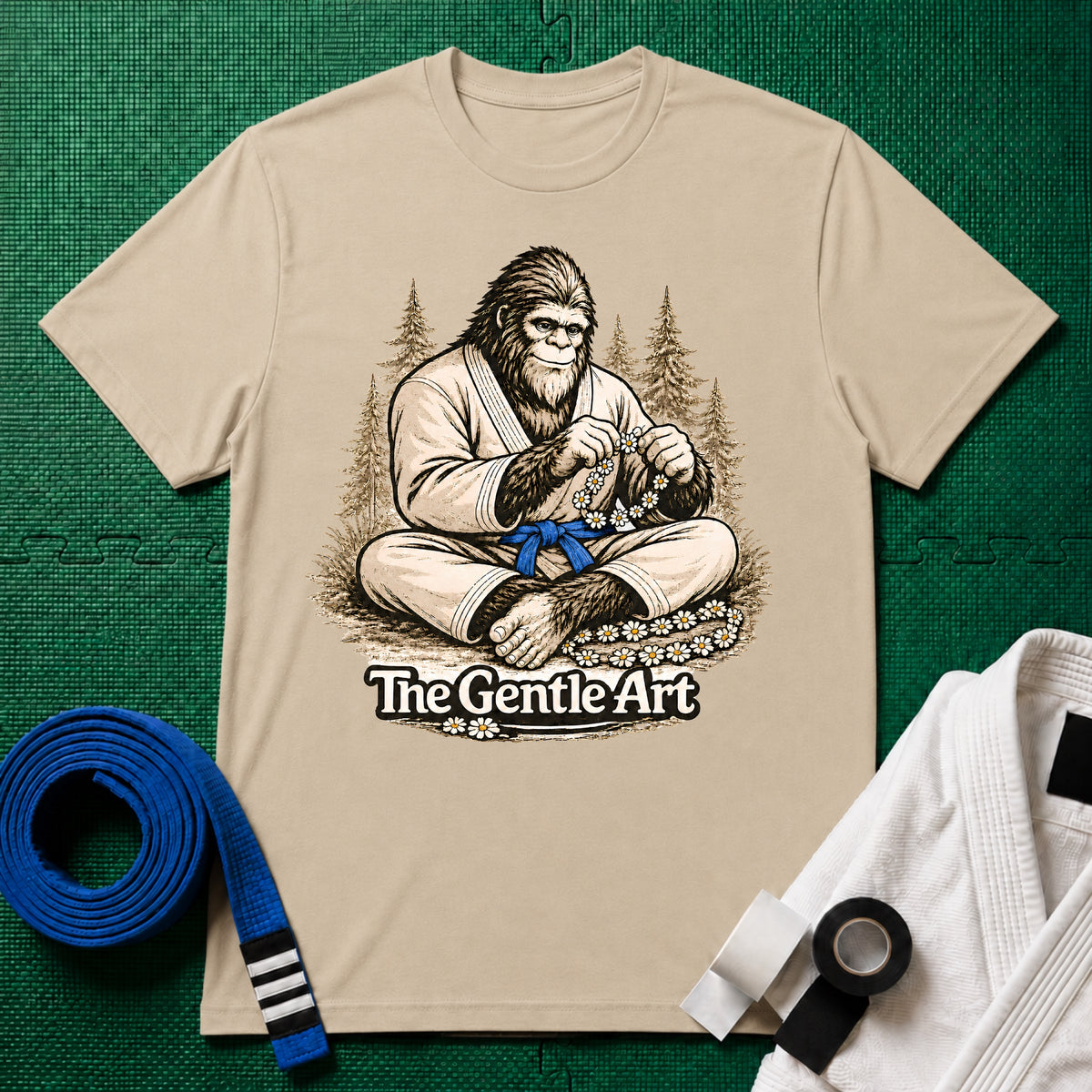 Bigfoot Daisy Blue Belt T-Shirt