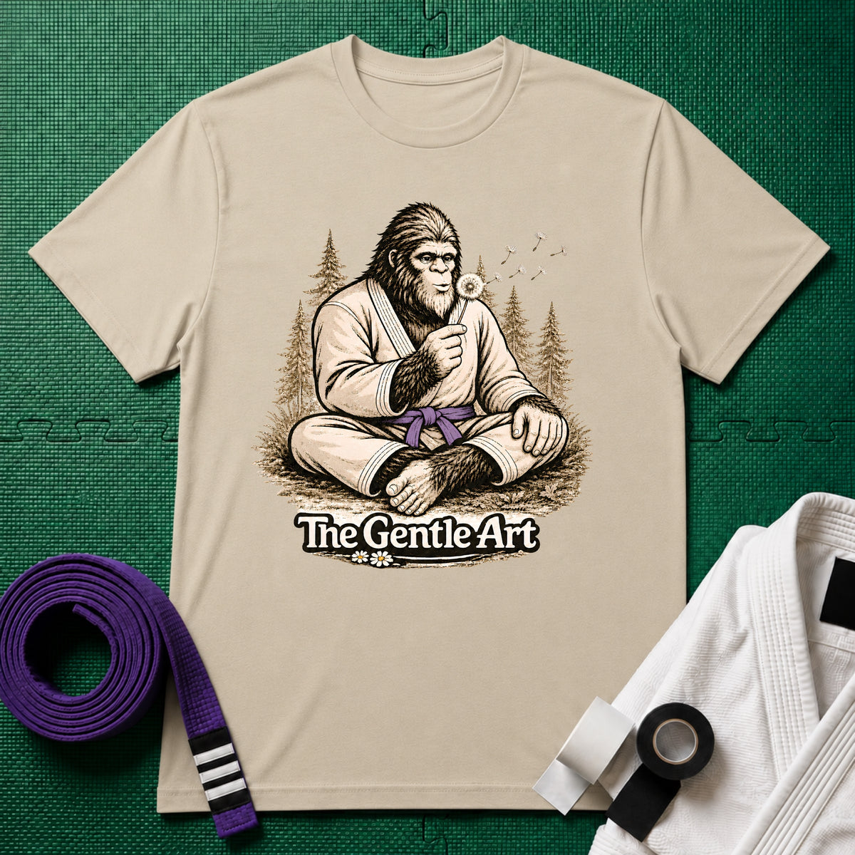 Bigfoot Dandelion Purple Belt T-Shirt