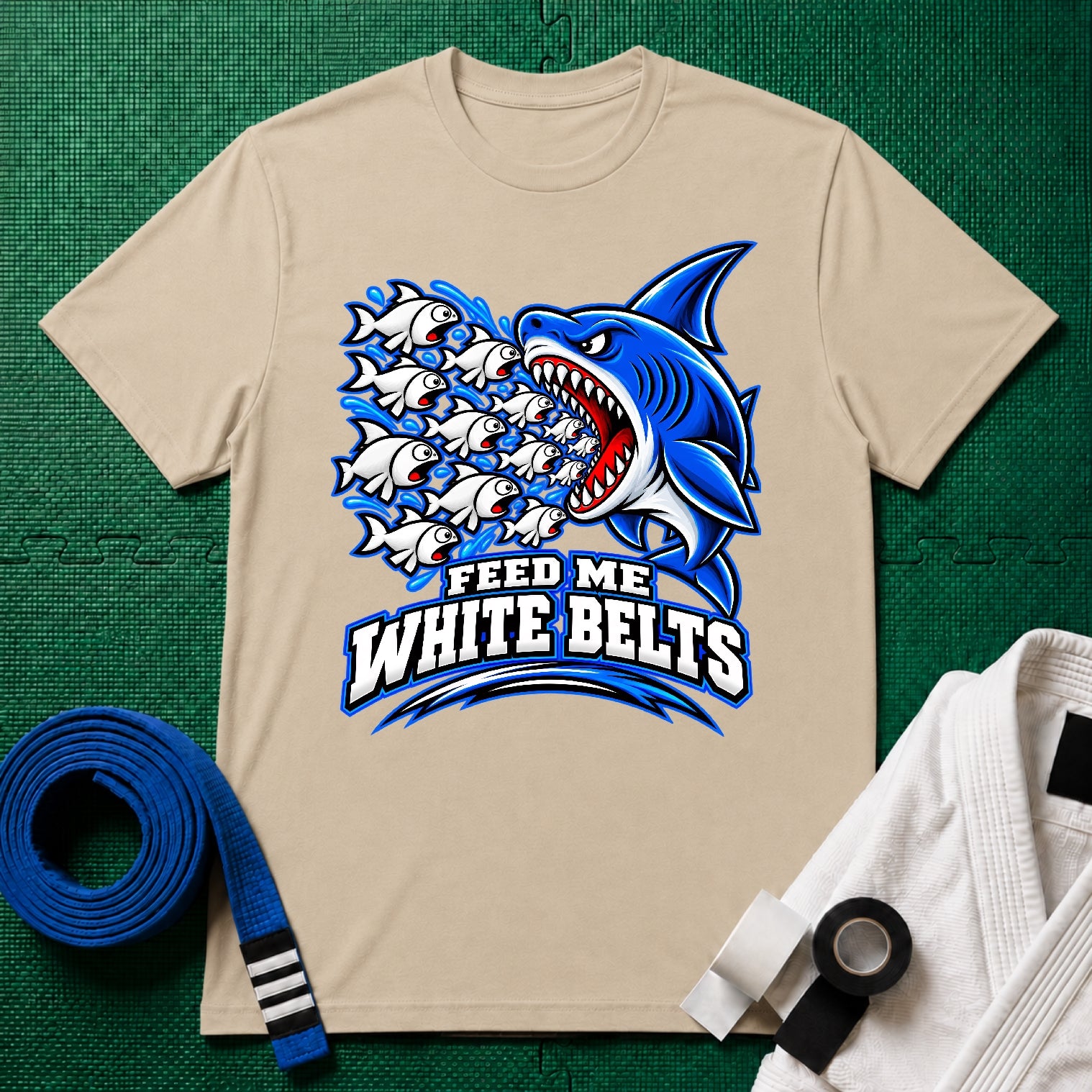 Feed Me Blue Belt T-Shirt