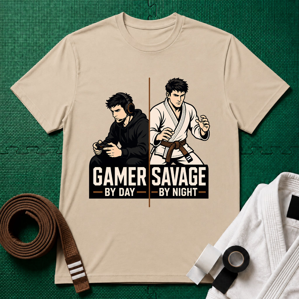 Gamer by Day Brown Belt T-Shirt