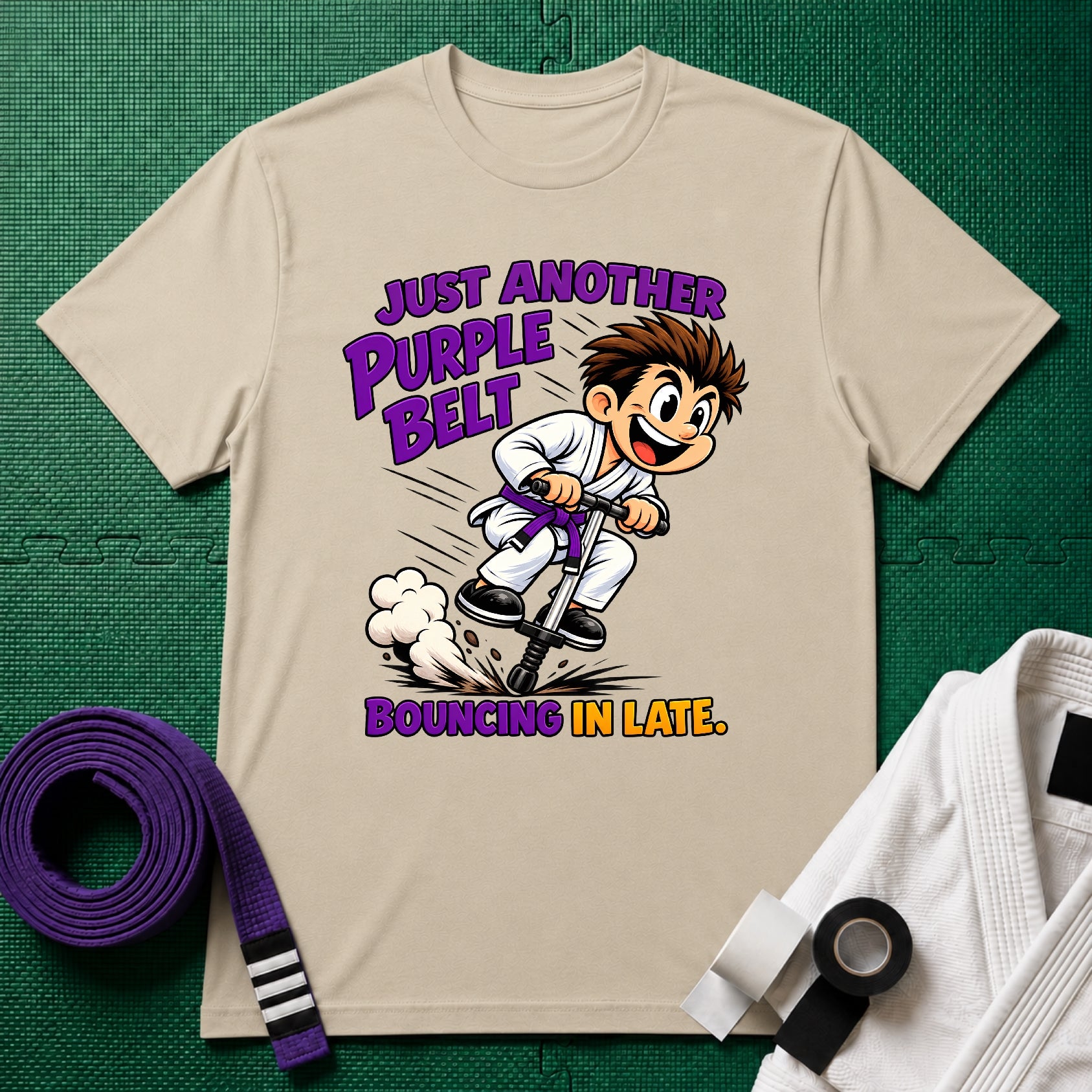 Bouncing Purple Belt T-Shirt