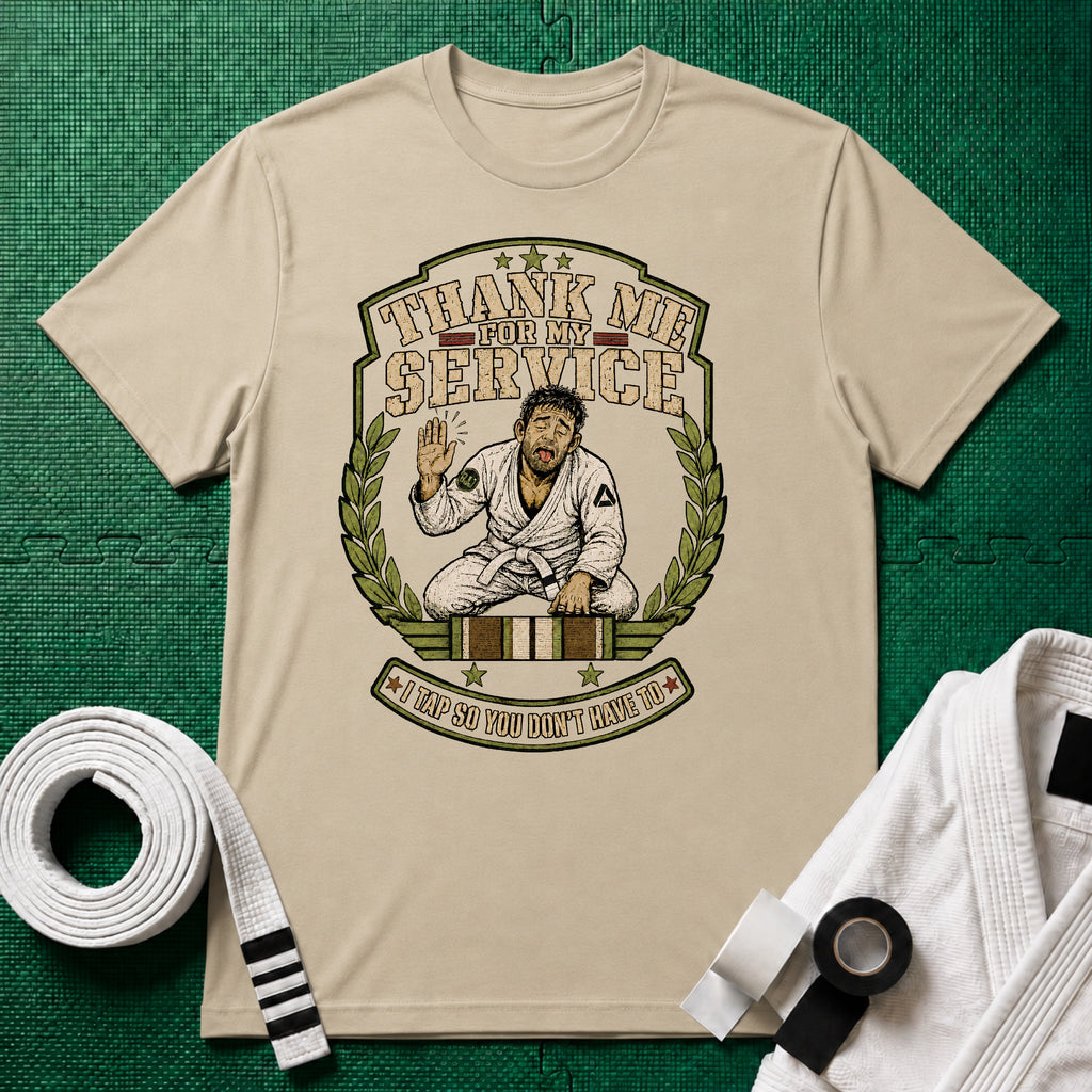 Thank me White Belt T-Shirt