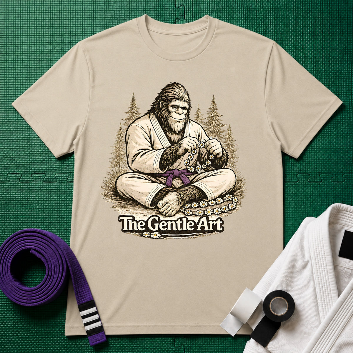 Bigfoot Daisy Purple Belt T-Shirt