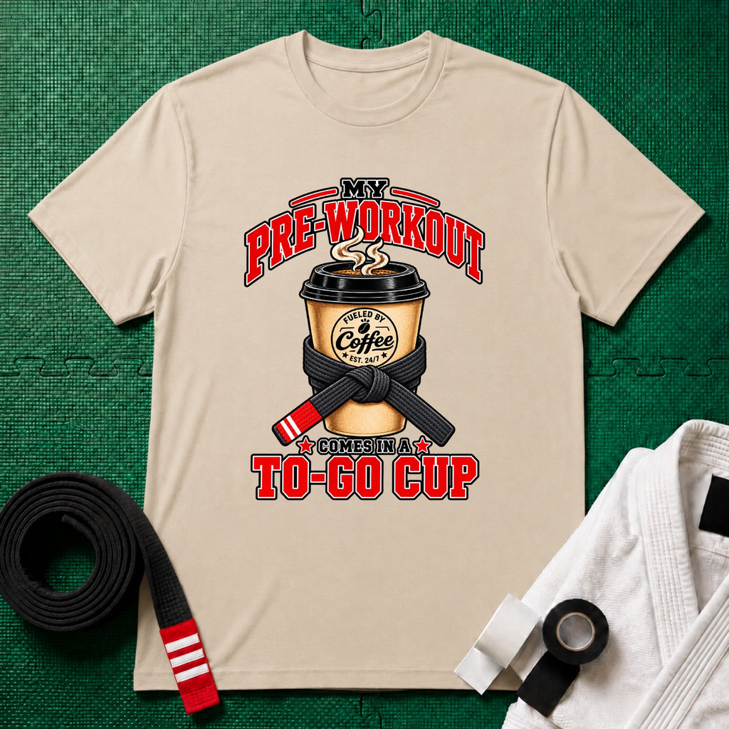 To Go Cup Black Belt T-Shirt