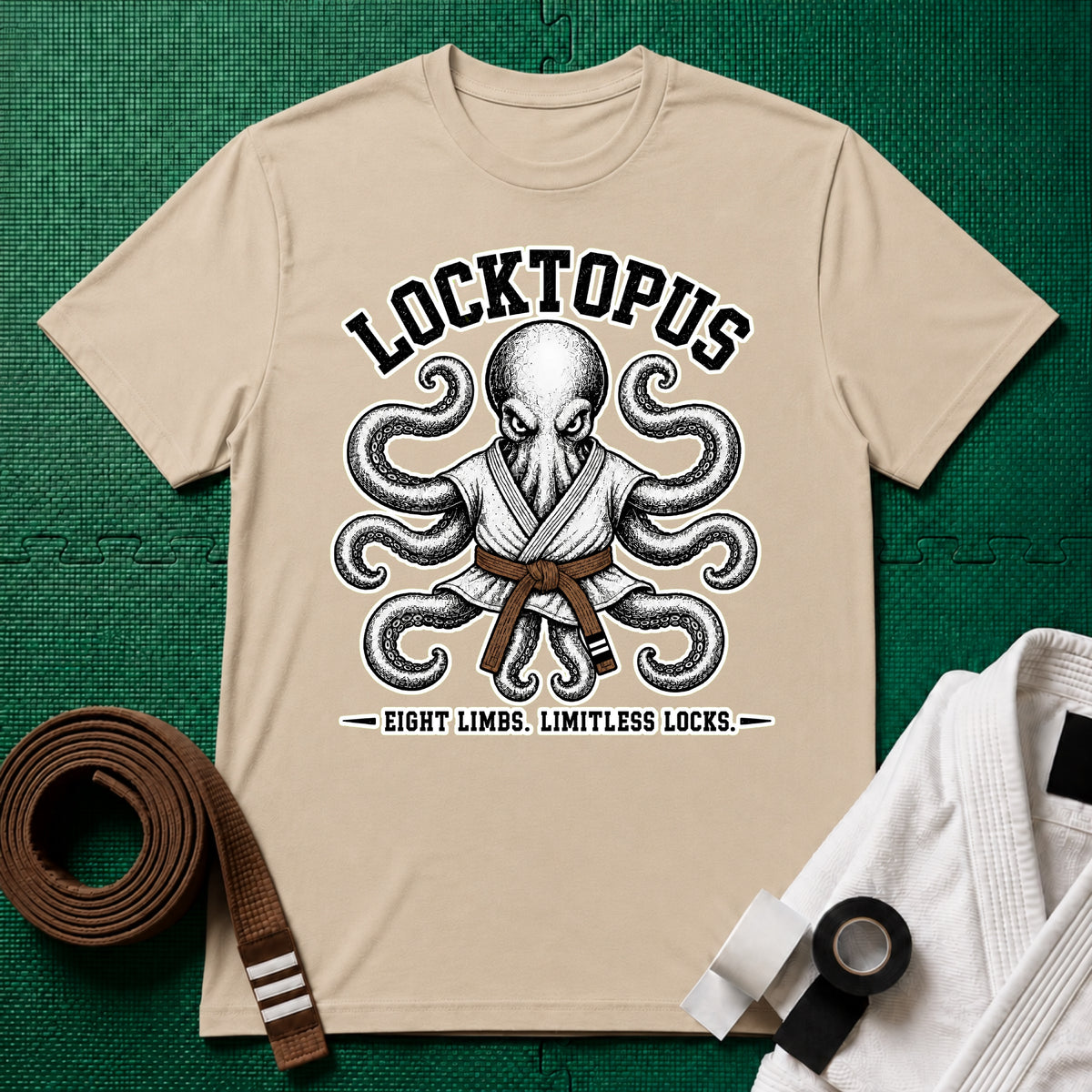 Locktopus Brown Belt T-Shirt