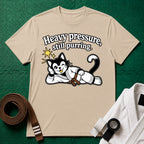 Still Purring Brown Belt T-Shirt in Sand