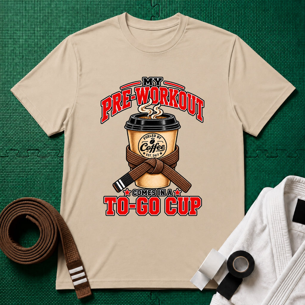 To Go Cup Brown Belt T-Shirt