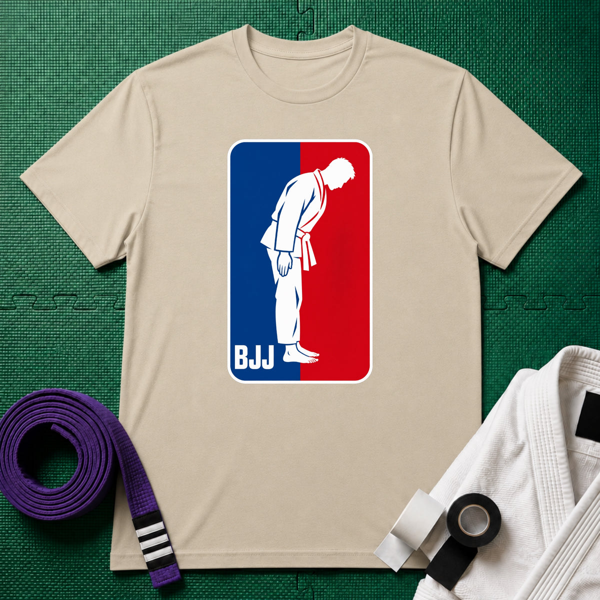 BJJ Man T-Shirt, Sand