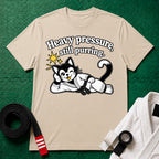Still Purring Black Belt T-Shirt in Sand