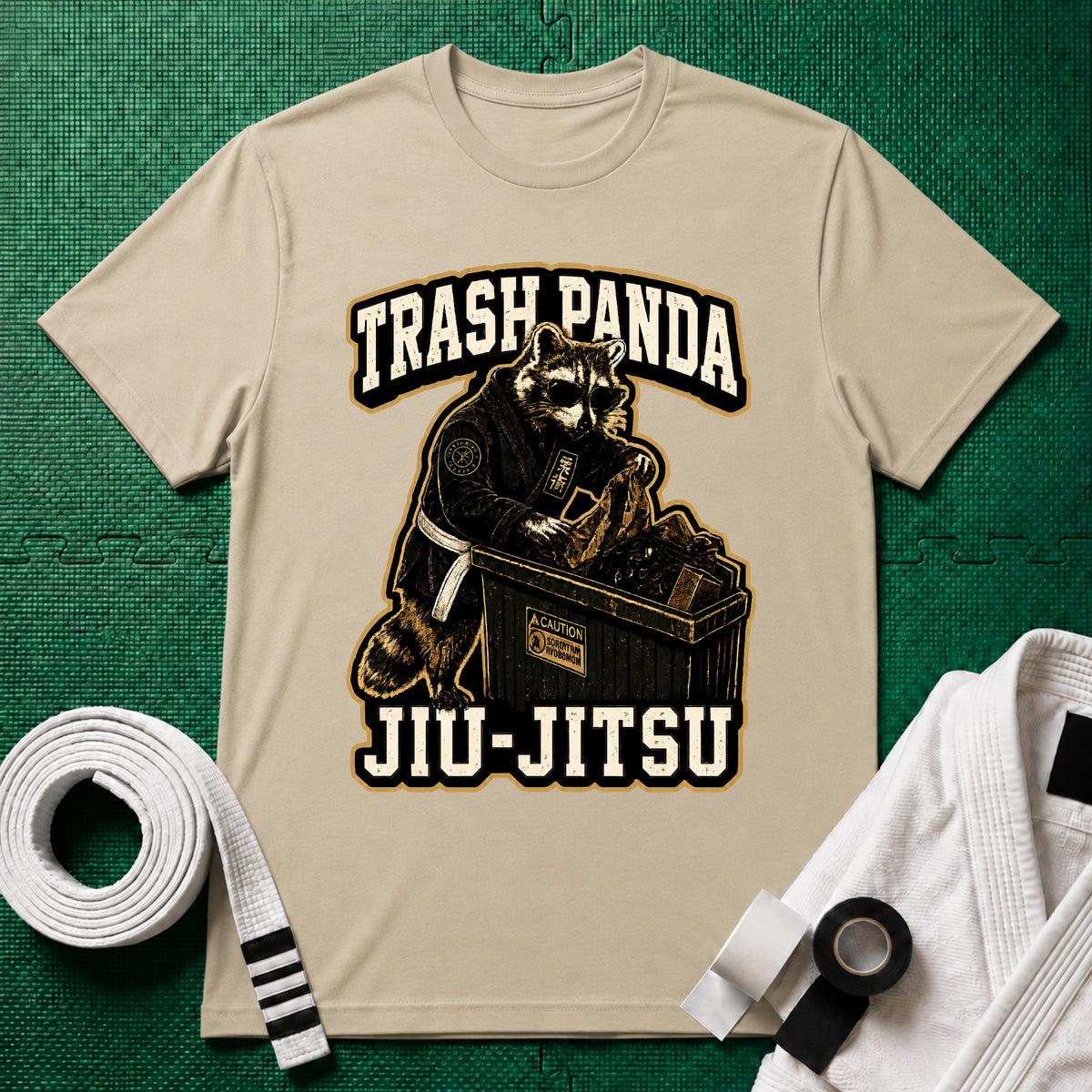 Trash Panda White Belt T-Shirt
