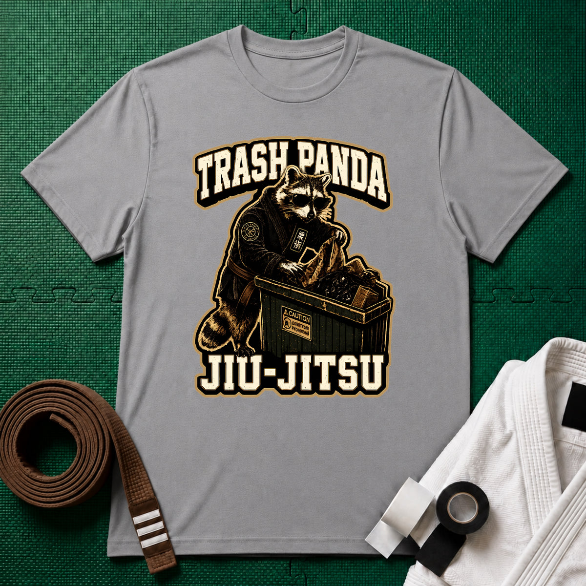 Trash Panda Brown Belt T-Shirt