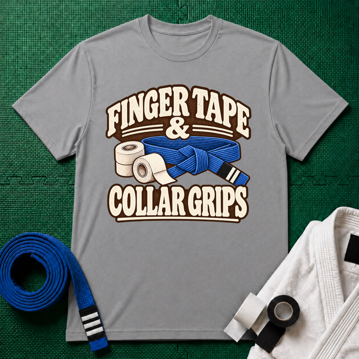 Finger Tape Blue Belt T-Shirt