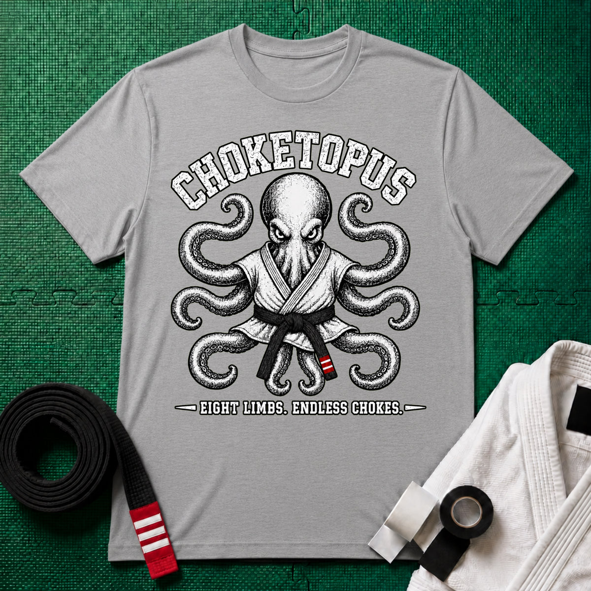 Choketopus Black Belt T-Shirt