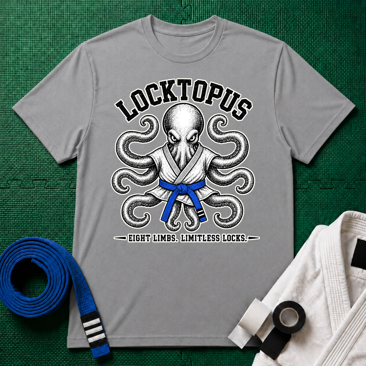 Locktopus Blue Belt T-Shirt