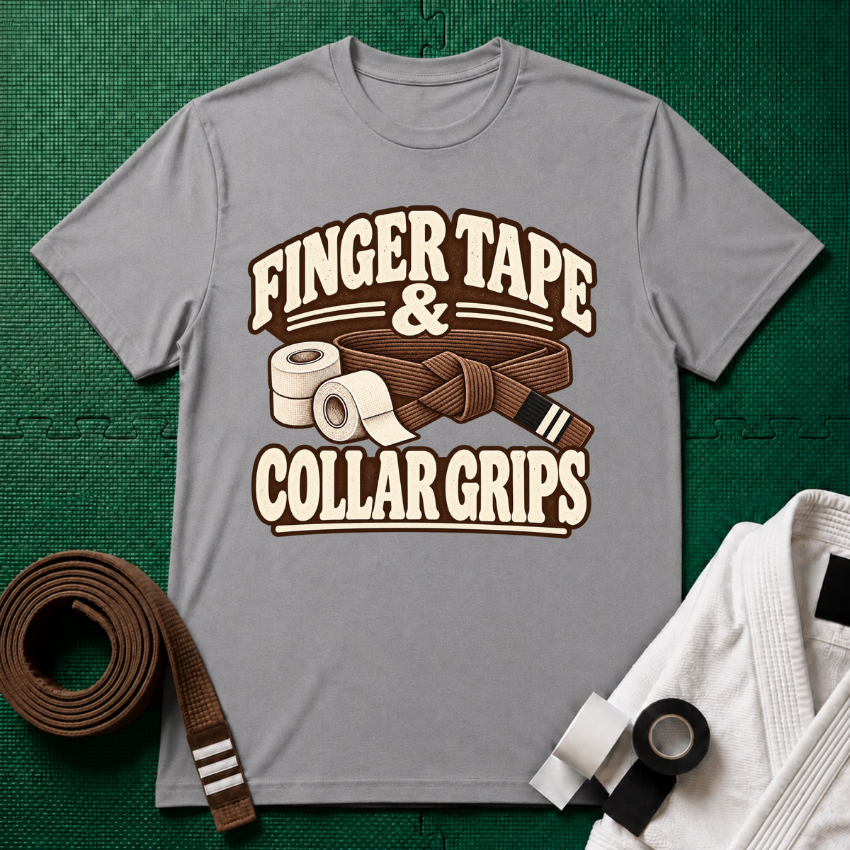 Finger Tape Brown Belt T-Shirt