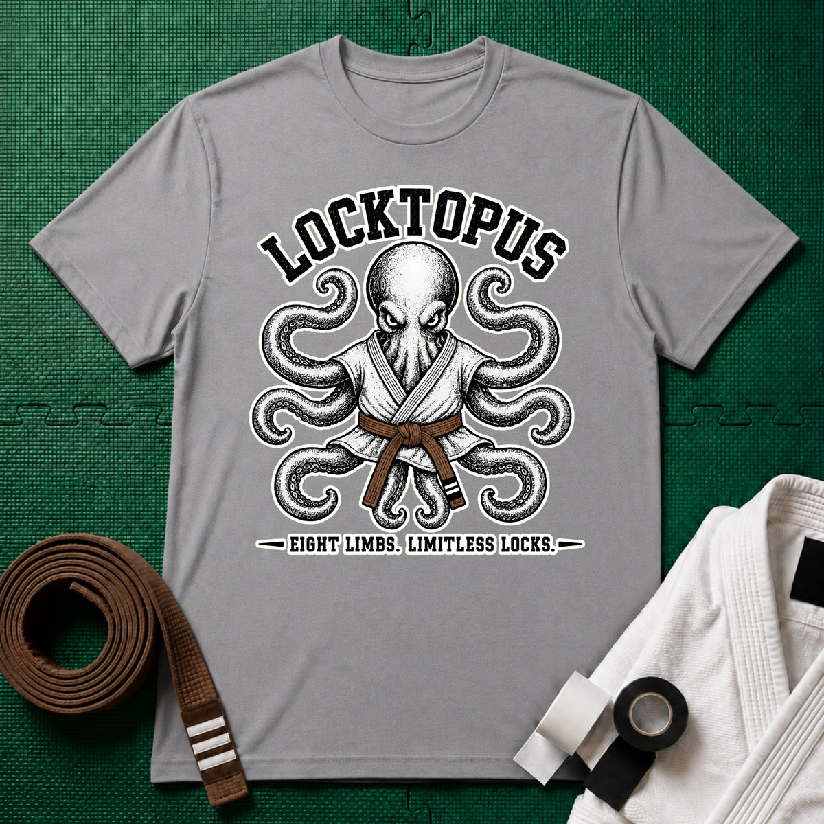 Locktopus Brown Belt T-Shirt